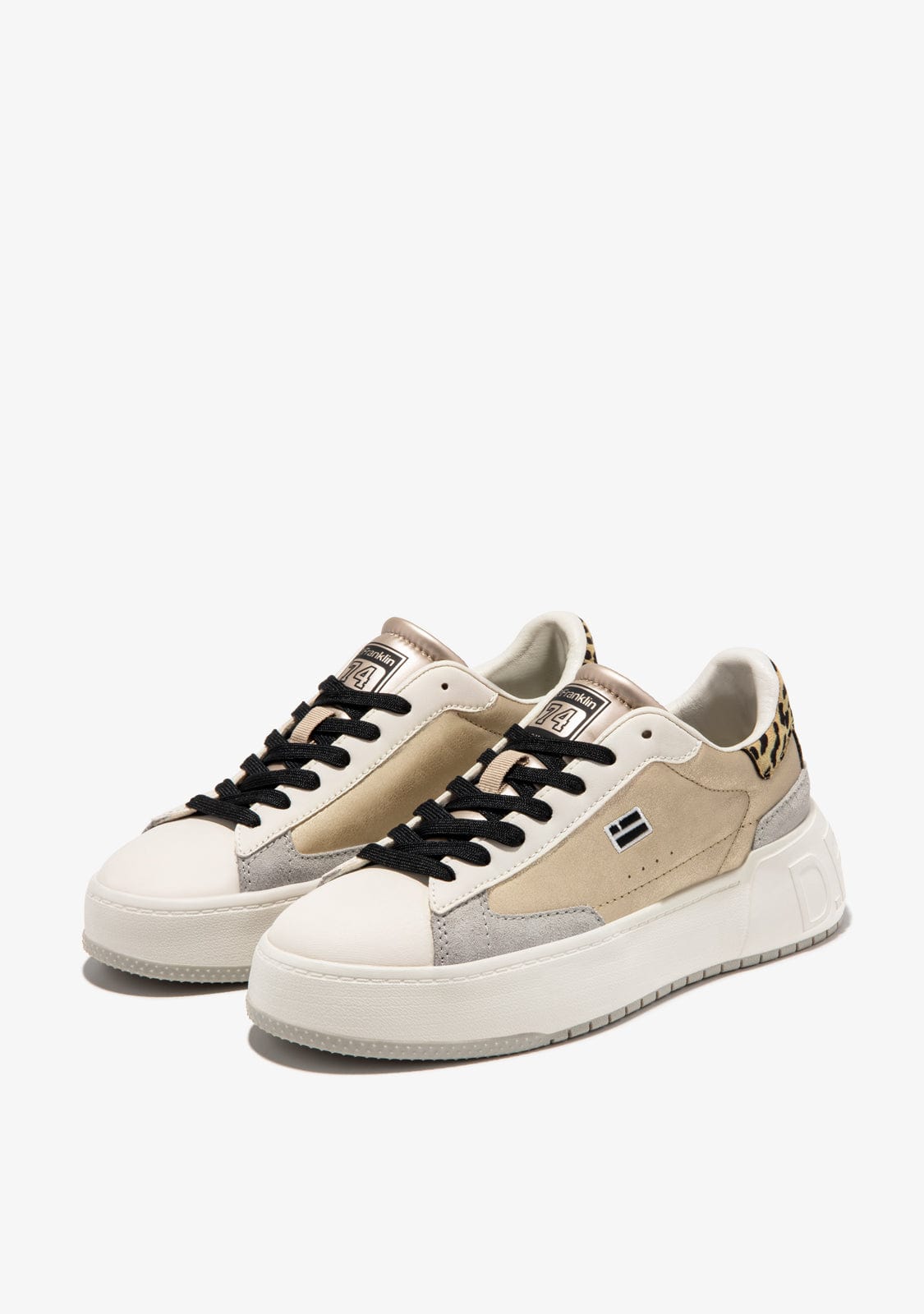 D.franklin Court Basket Gold / Leopard Liquidación
