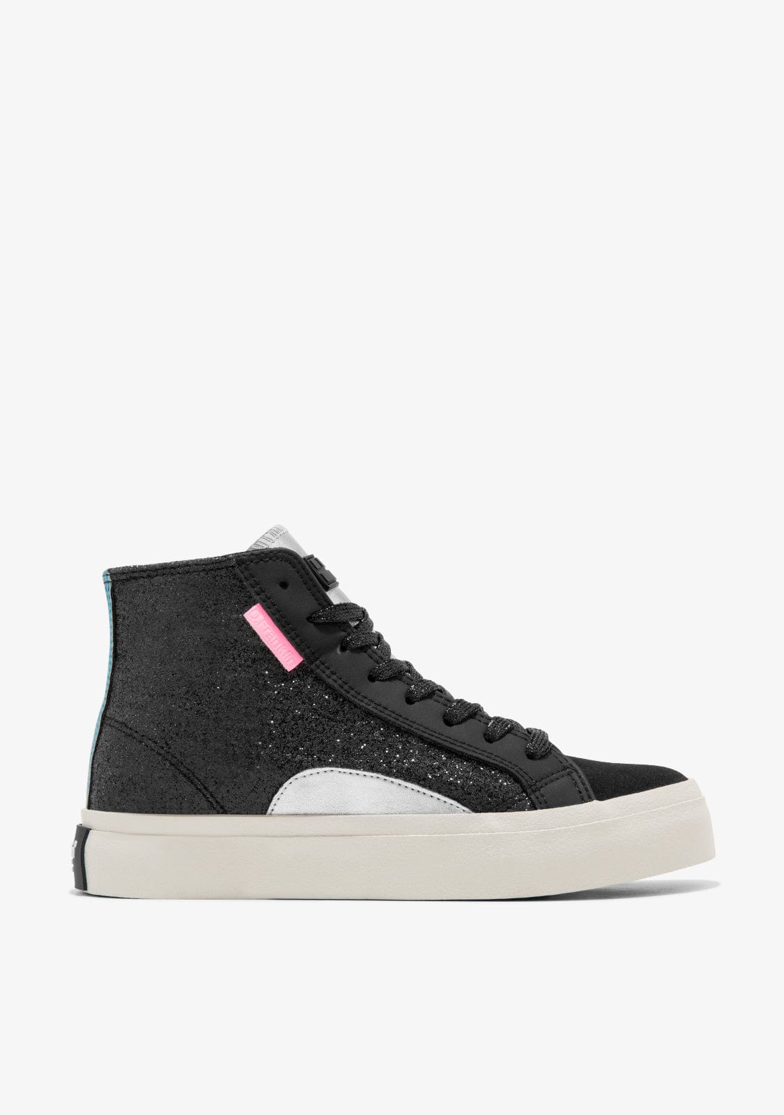 D.franklin Half Moon High Glitter Black Ahorra y exporta