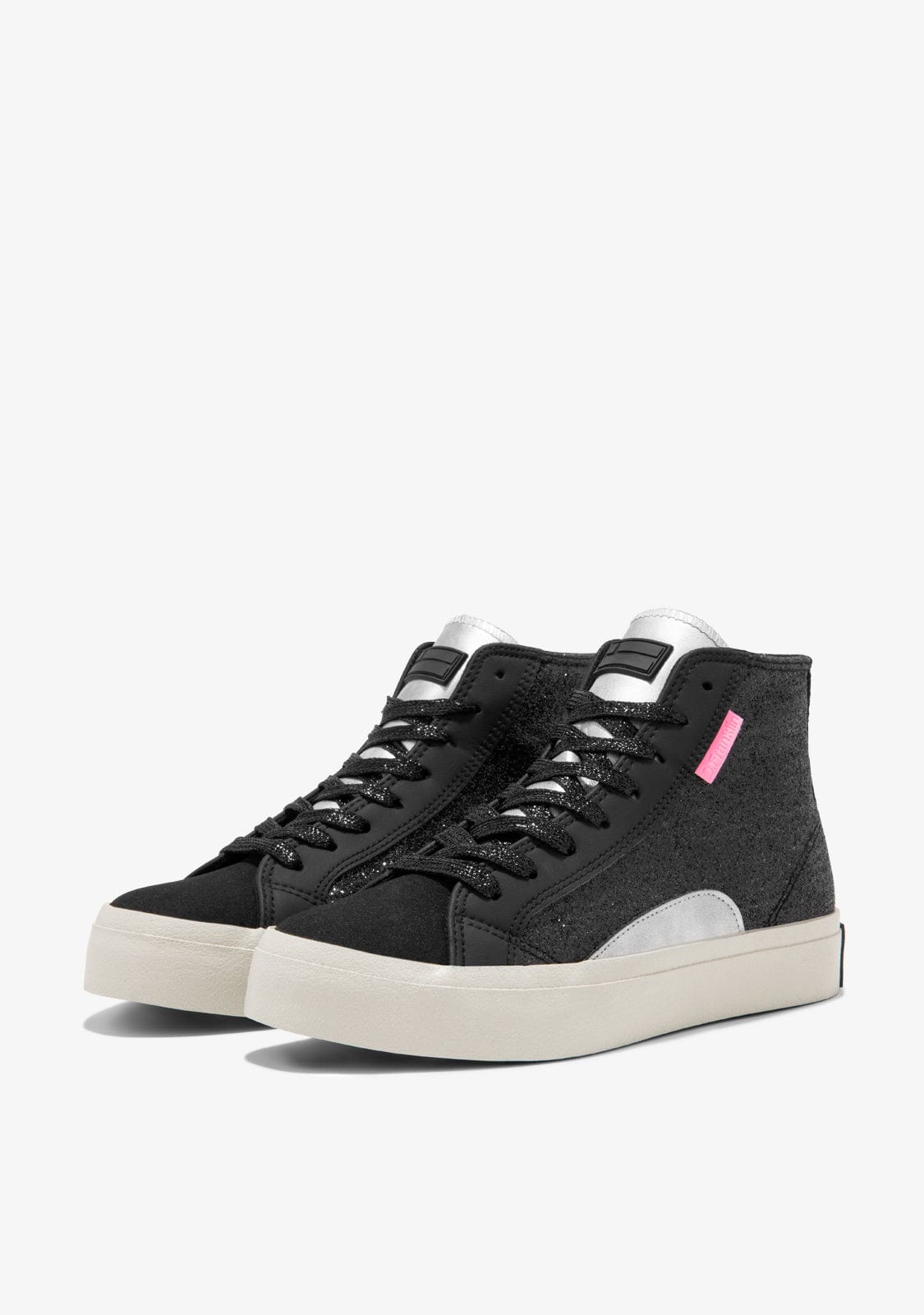 D.franklin Half Moon High Glitter Black Ahorra y exporta