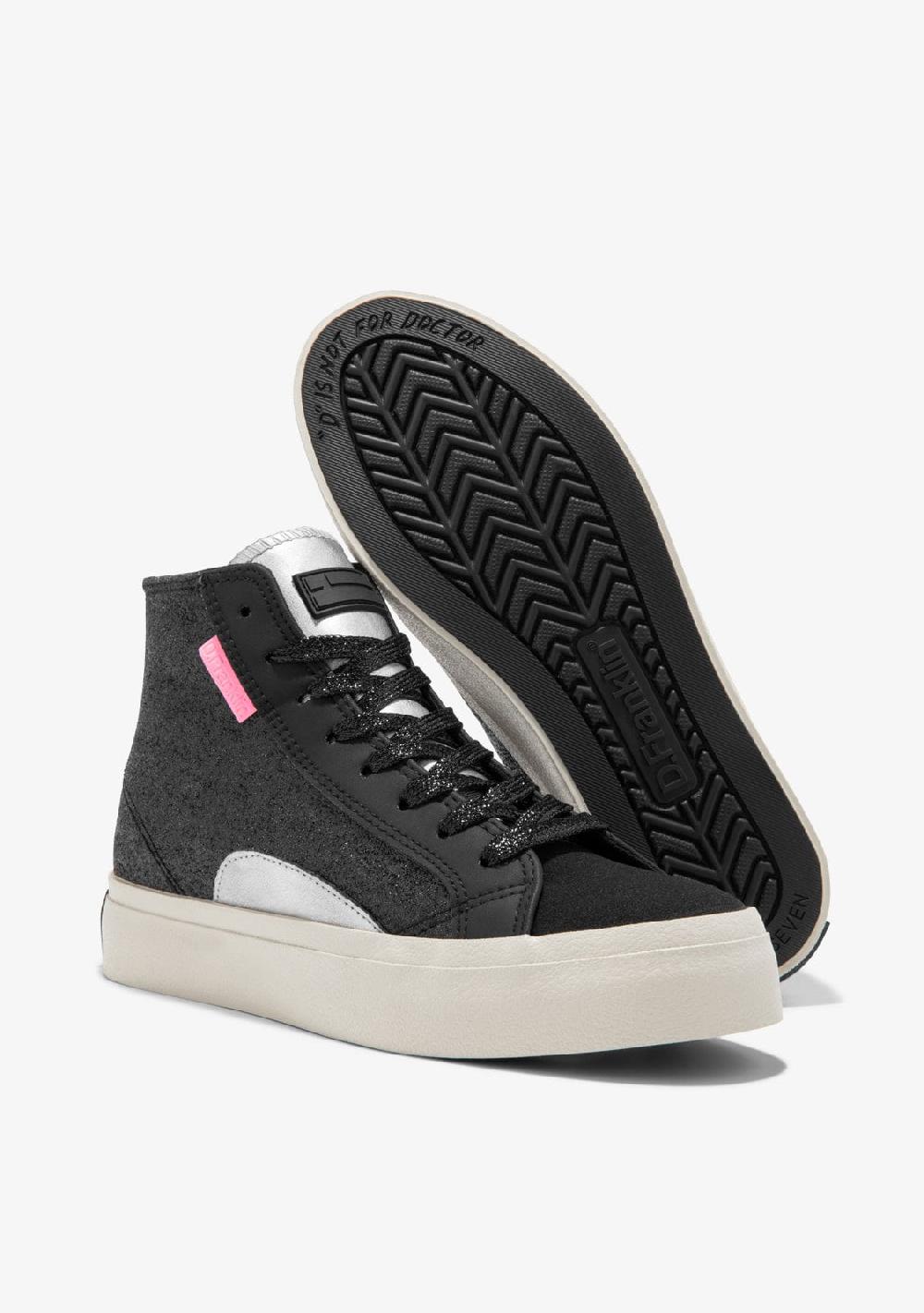 D.franklin Half Moon High Glitter Black Ahorra y exporta