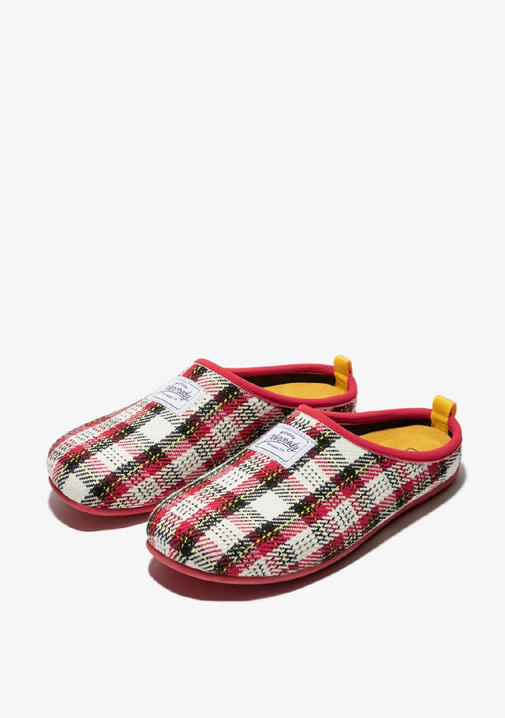 D.franklin Mercredy Slipper Tartan Red / White Precios de Black Friday
