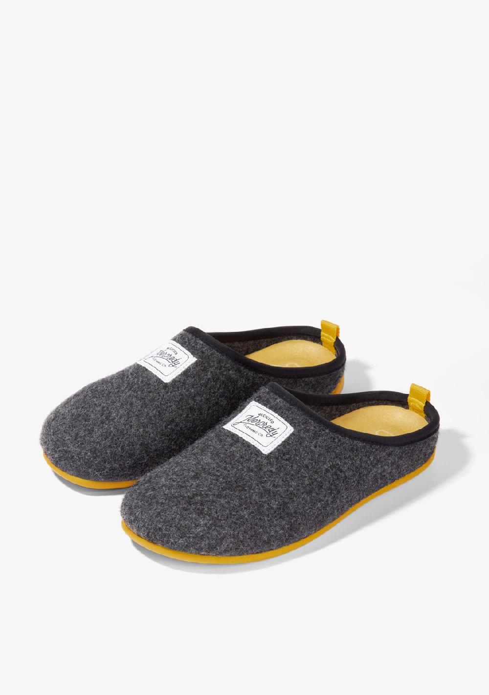D.franklin Mercredy Slipper Black / Yellow Última moda