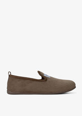 D.franklin Mercredy Slipper Gran Cord Brown