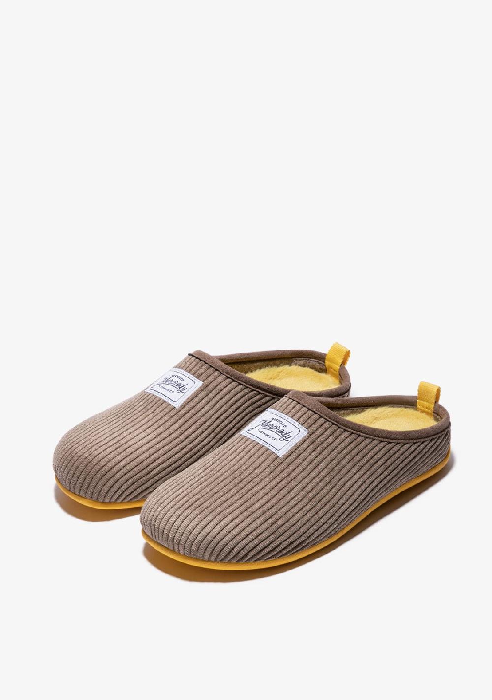 D.franklin Mercredy Slipper Cord Taupe Precio ultrabajo
