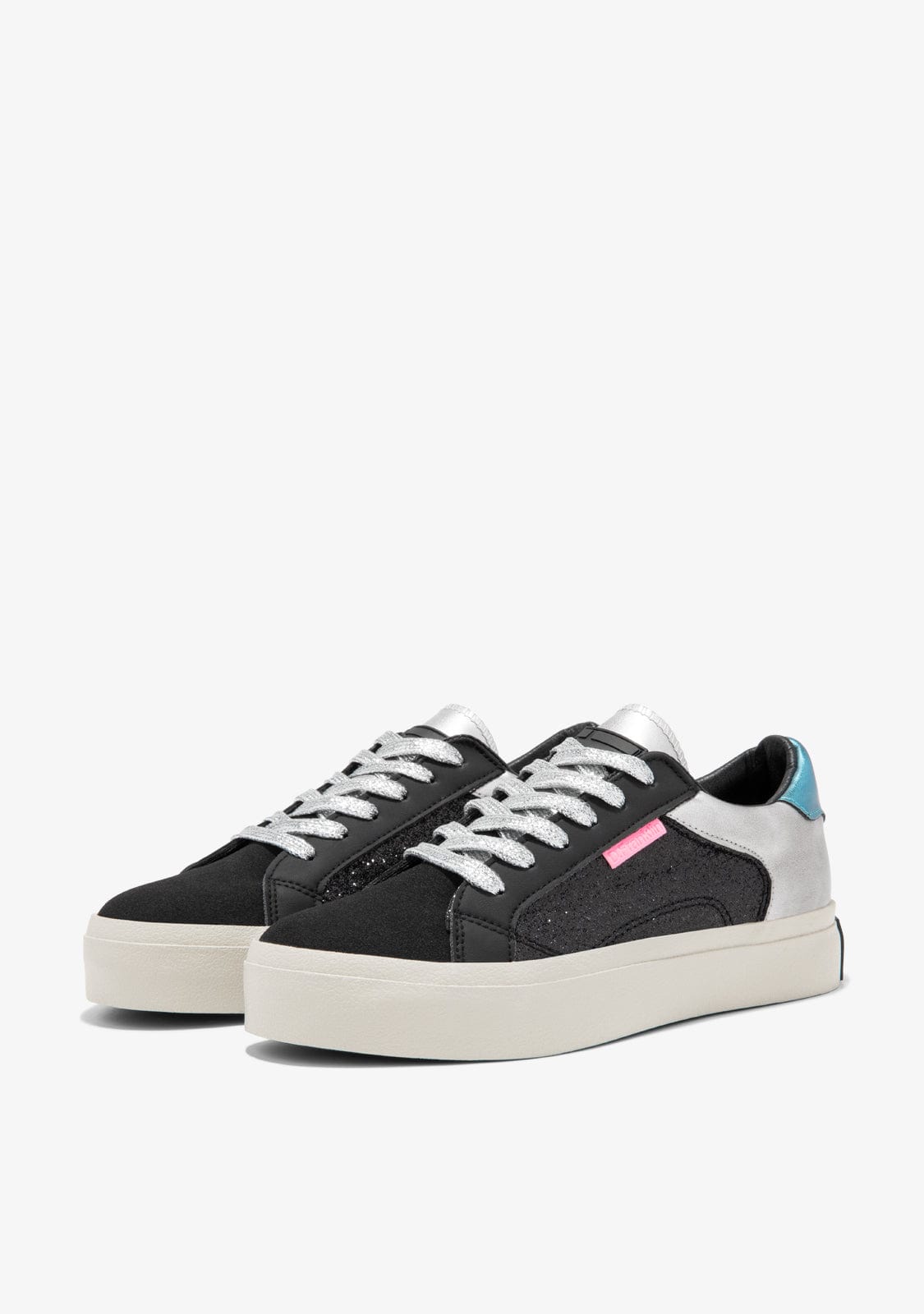 D.franklin Half Moon Low Glitter Black Tienda