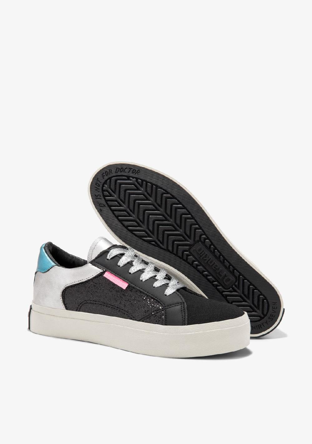 D.franklin Half Moon Low Glitter Black Tienda