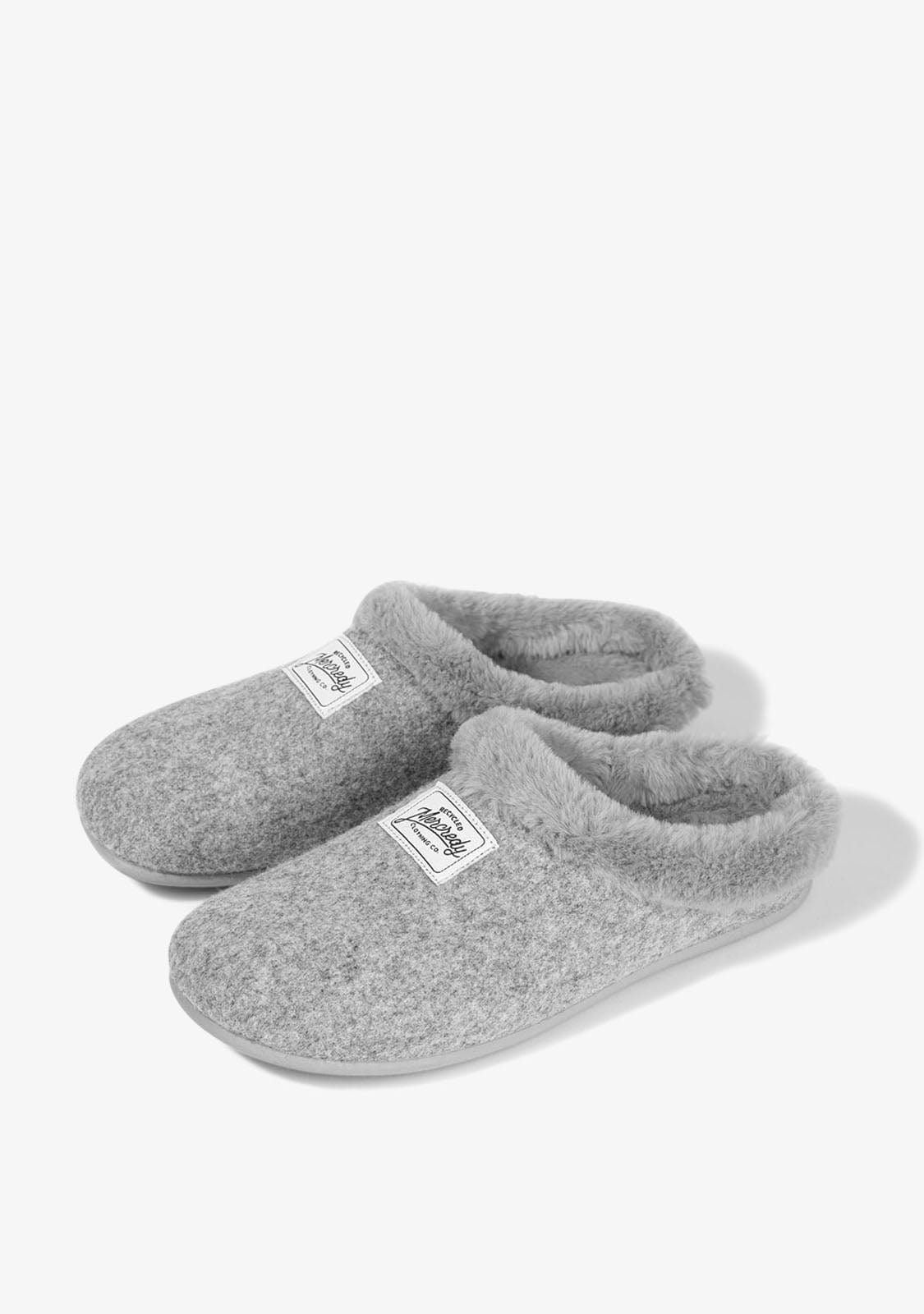 D.franklin Mercredy Slipper Fur Grey Última moda