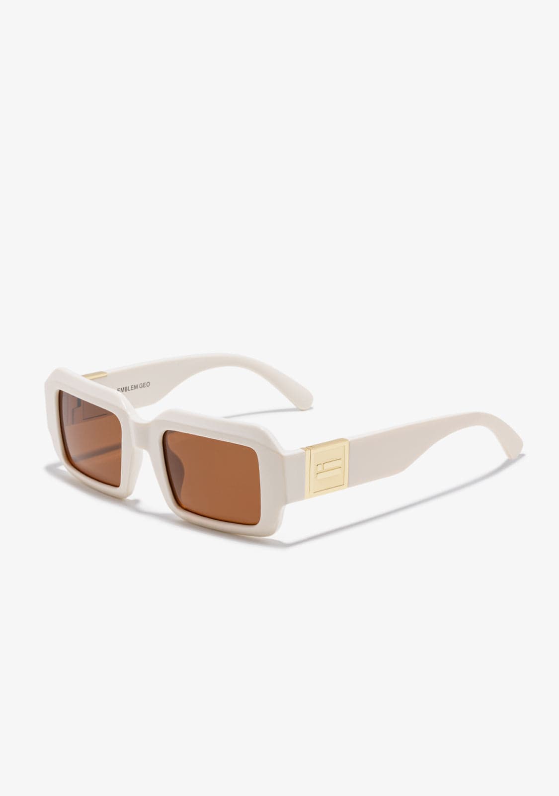 D.franklin Emblem GEO White Ivory / Brown Tienda