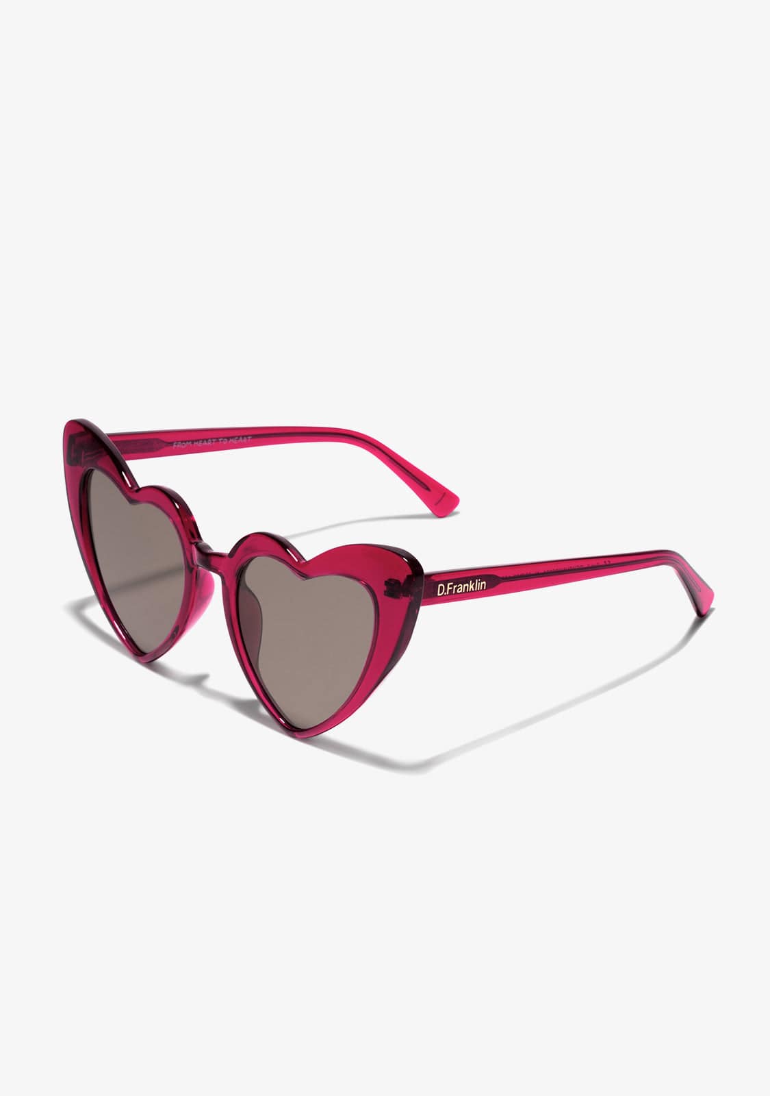 D.franklin Love Heart Trans Burgundy / Brown Envío gratis