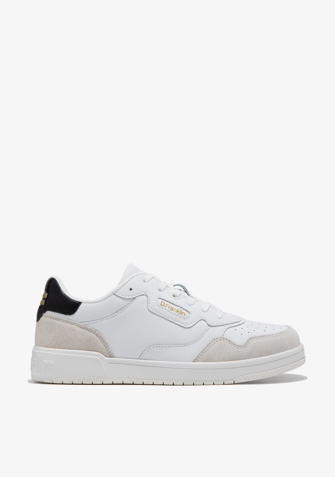 D.franklin Court V2 Basic Leather White / Black Venta caliente