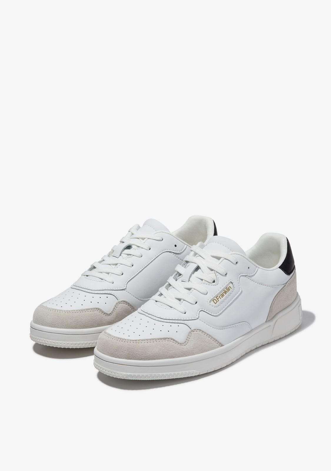D.franklin Court V2 Basic Leather White / Black Venta caliente