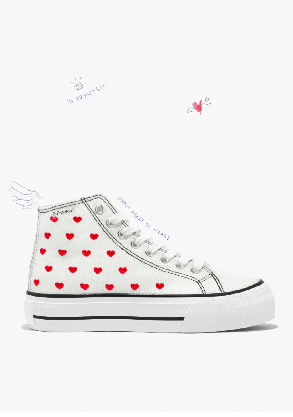 D.franklin One Way Love Heart / White Special Edition Descuento