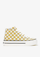 D.franklin One Way UV Smiley Pattern