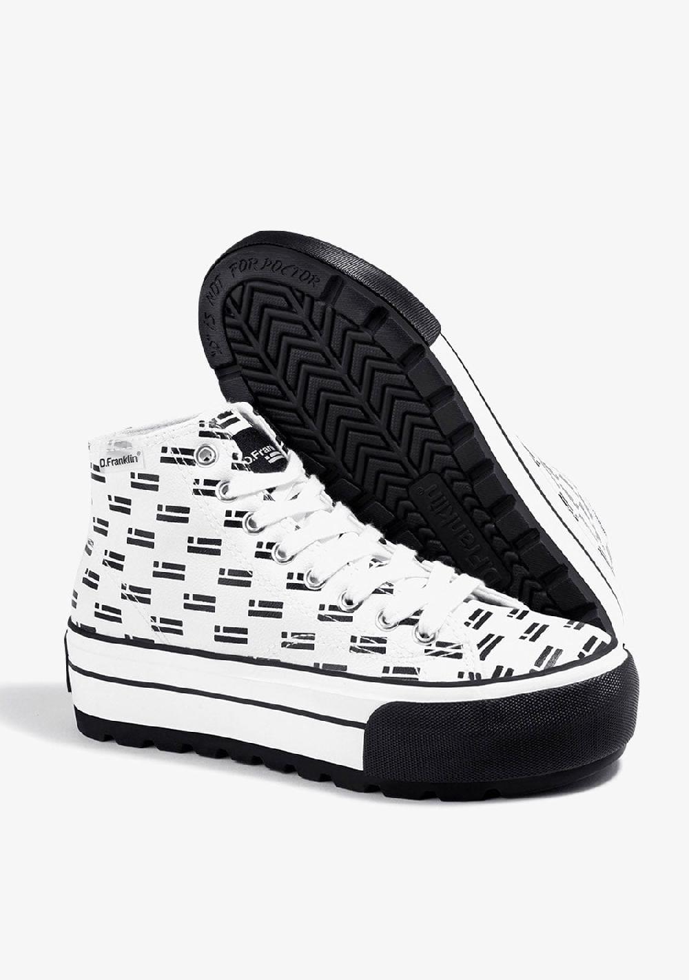 D.franklin One Way Platform DF Flag White Promoción por tiempo limitado