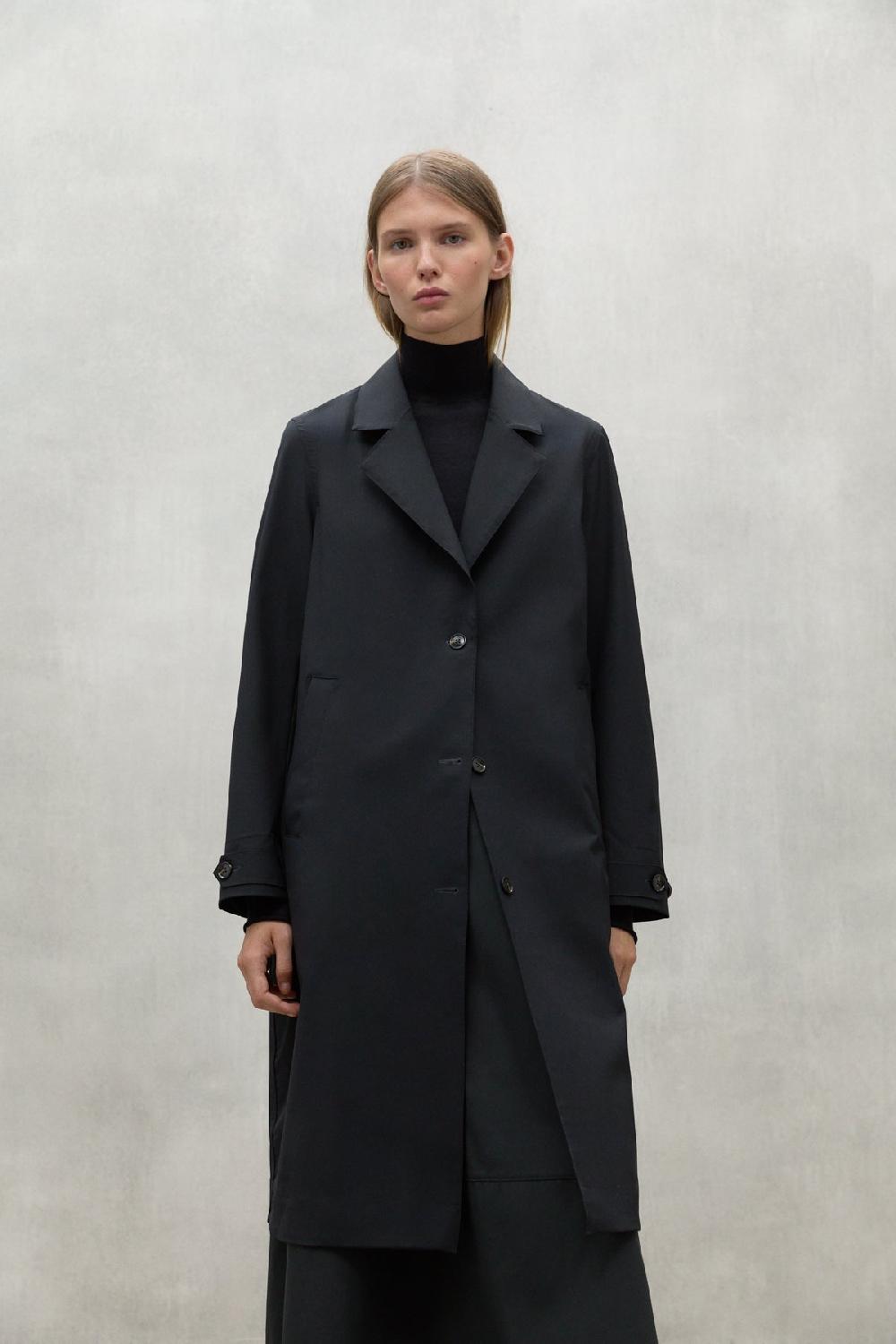 ﻿Ecoalf BLACK ALBERT COAT Precio de fábrica