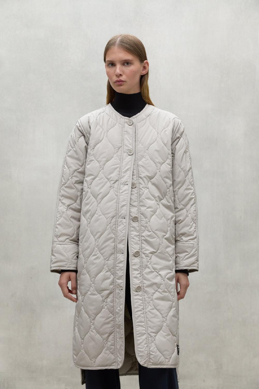 Ecoalf LIGHT BEIGE LEZNA COAT WITH BAND Promoción trimestral