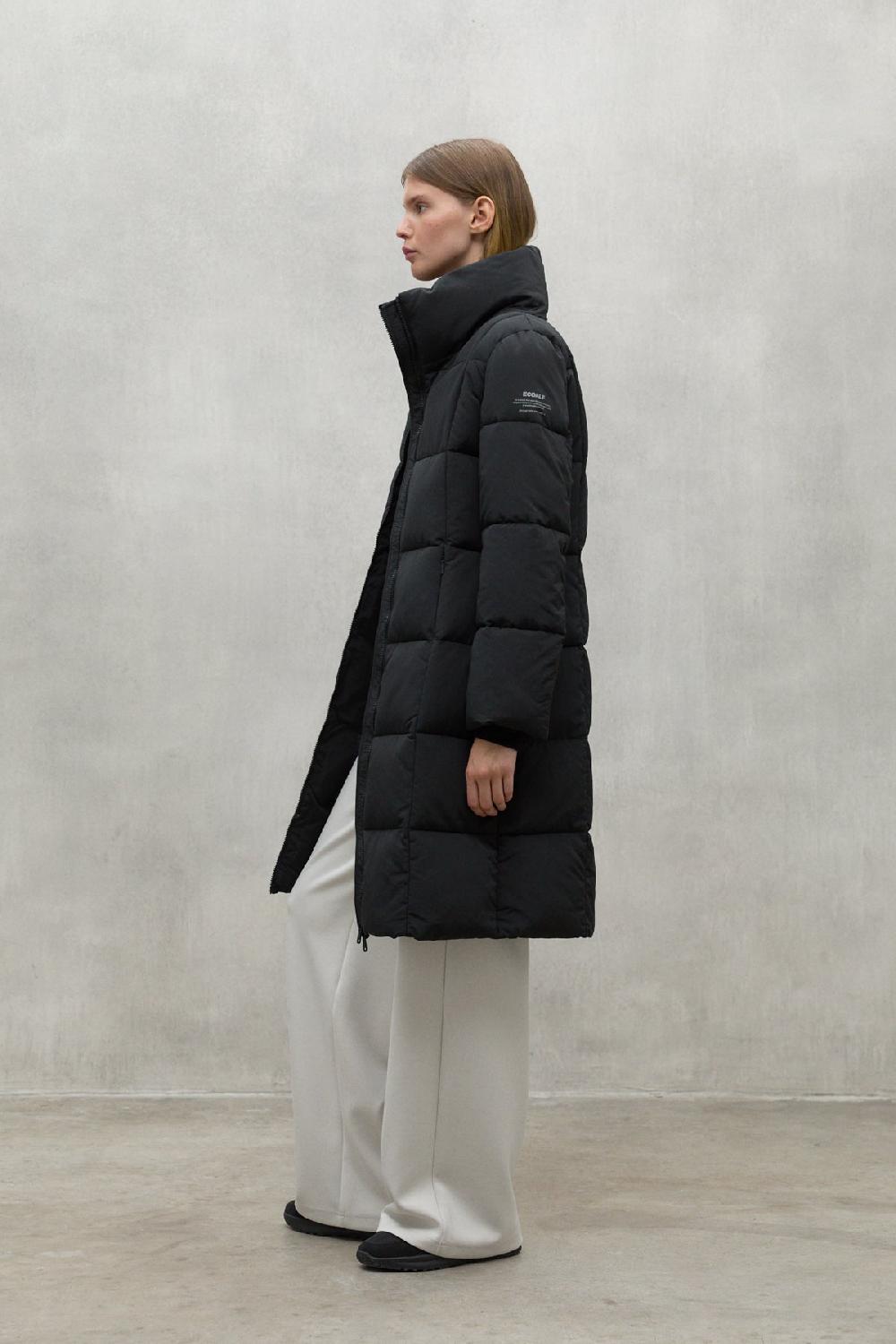 Ecoalf BLACK GALANA COAT Superdescuento
