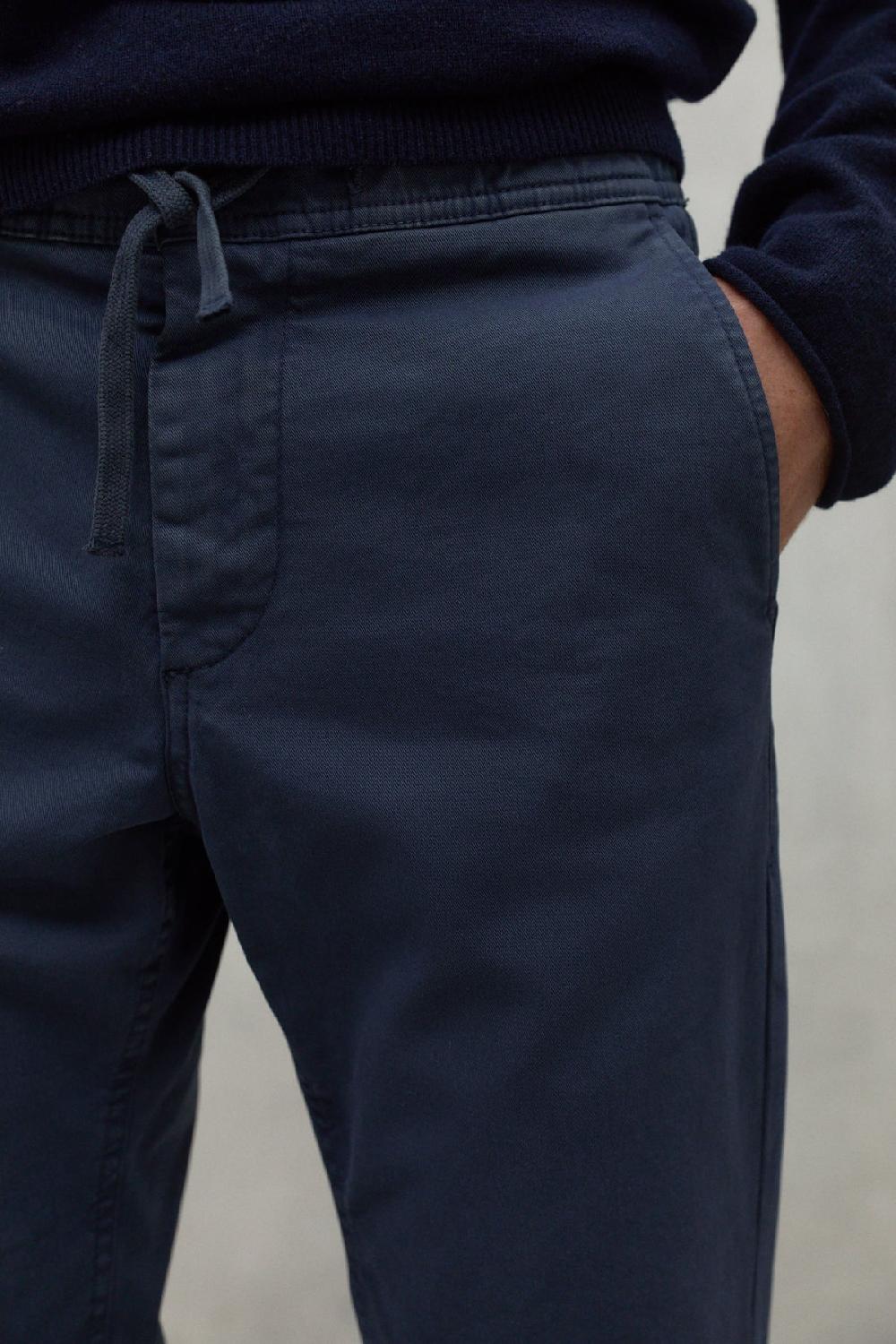 Ecoalf NAVY BLUE ETHIC TROUSERS Liquidación