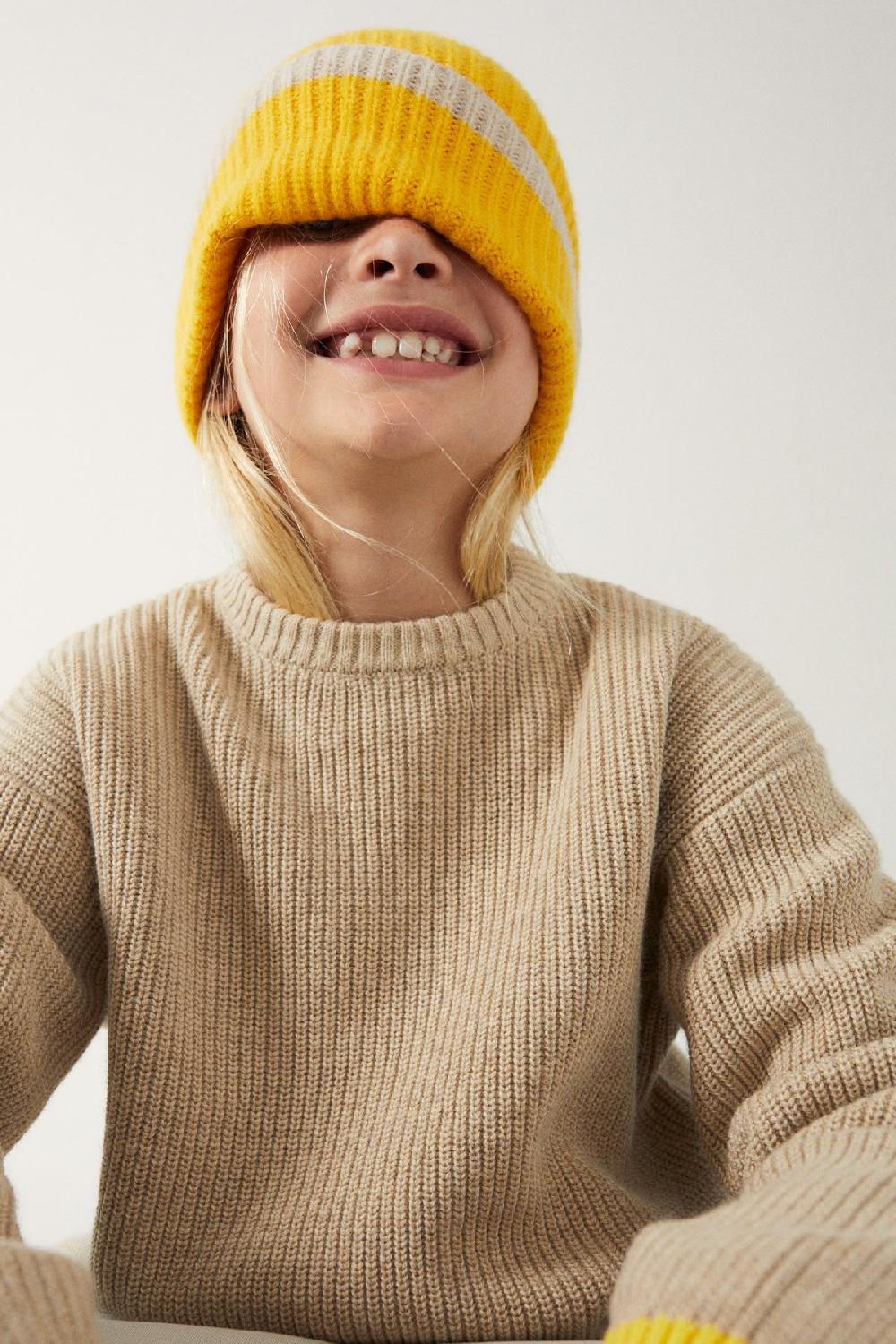 Ecoalf BROWN FLOWER KNITTED JUMPER Grandes ahorros