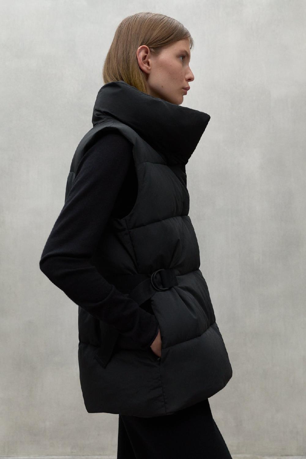 Ecoalf BLACK MISEN WAISTCOAT Libre de impuestos