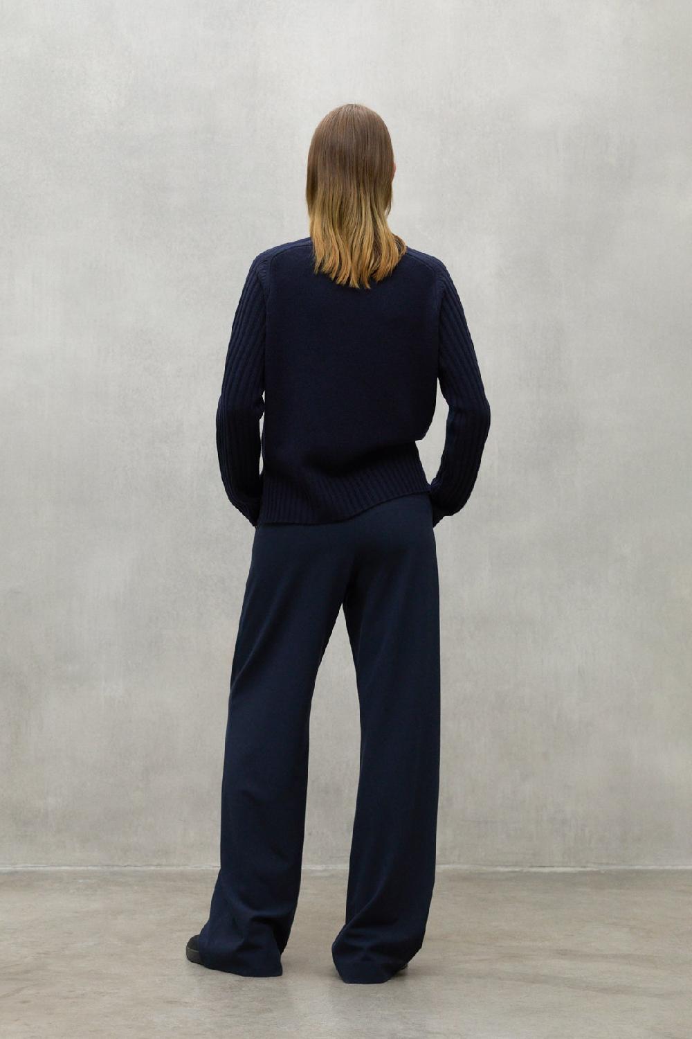 Ecoalf NAVY BLUE MIEL TROUSERS Descuentos del mes