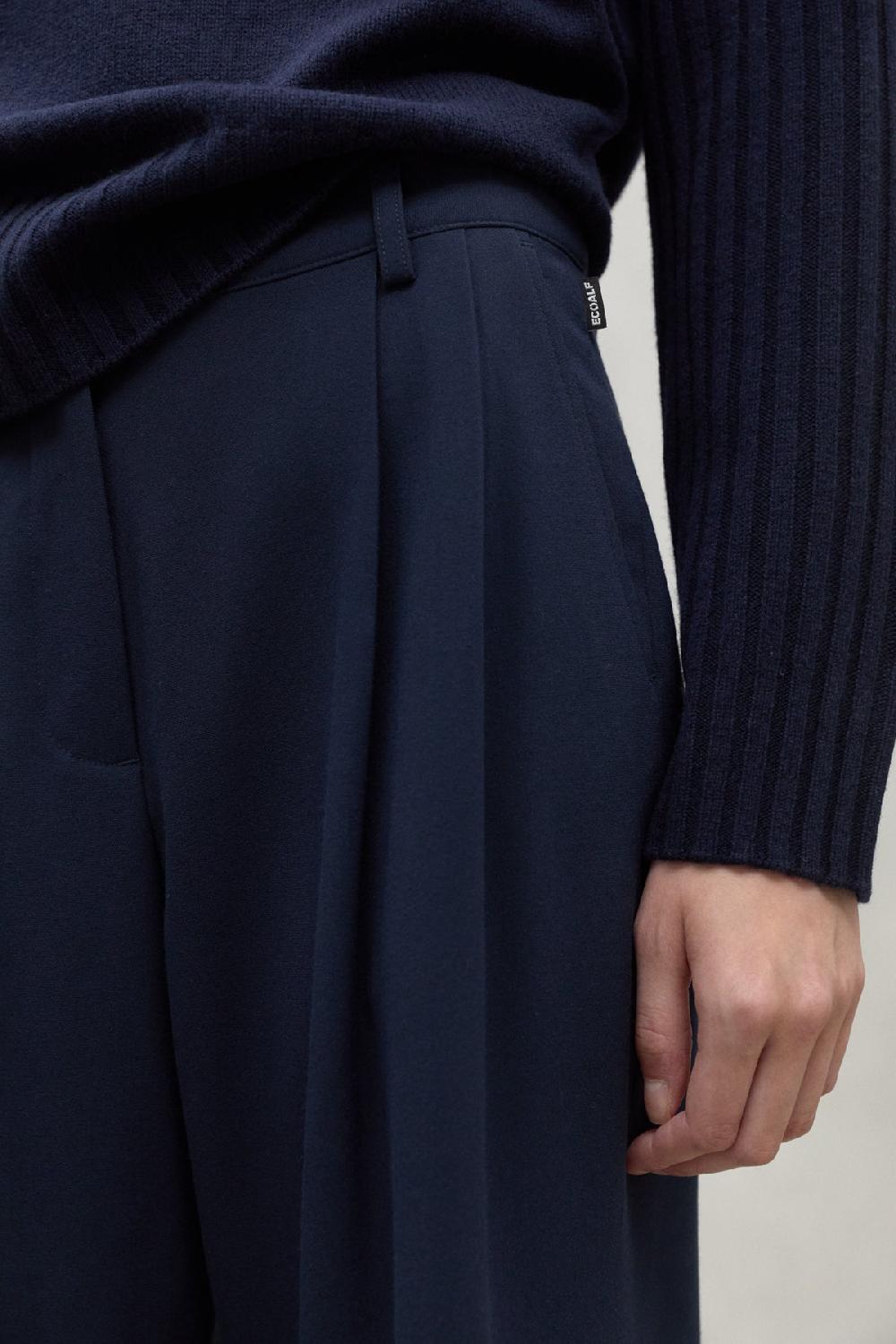 Ecoalf NAVY BLUE MIEL TROUSERS Descuentos del mes