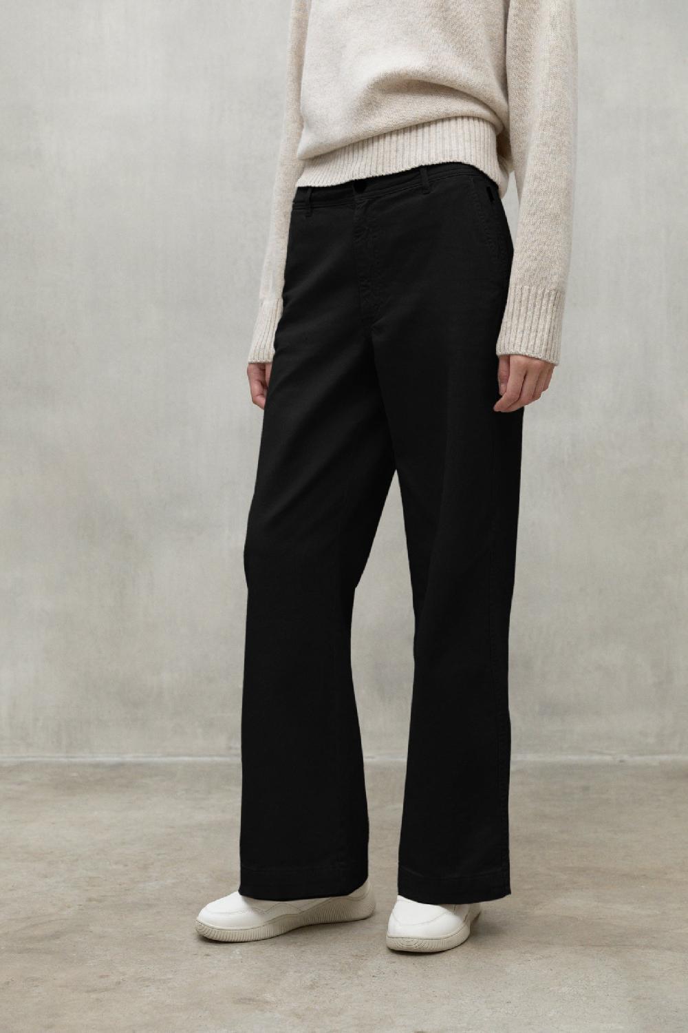 Ecoalf BLACK VALLS TROUSERS Ofertas de temporada