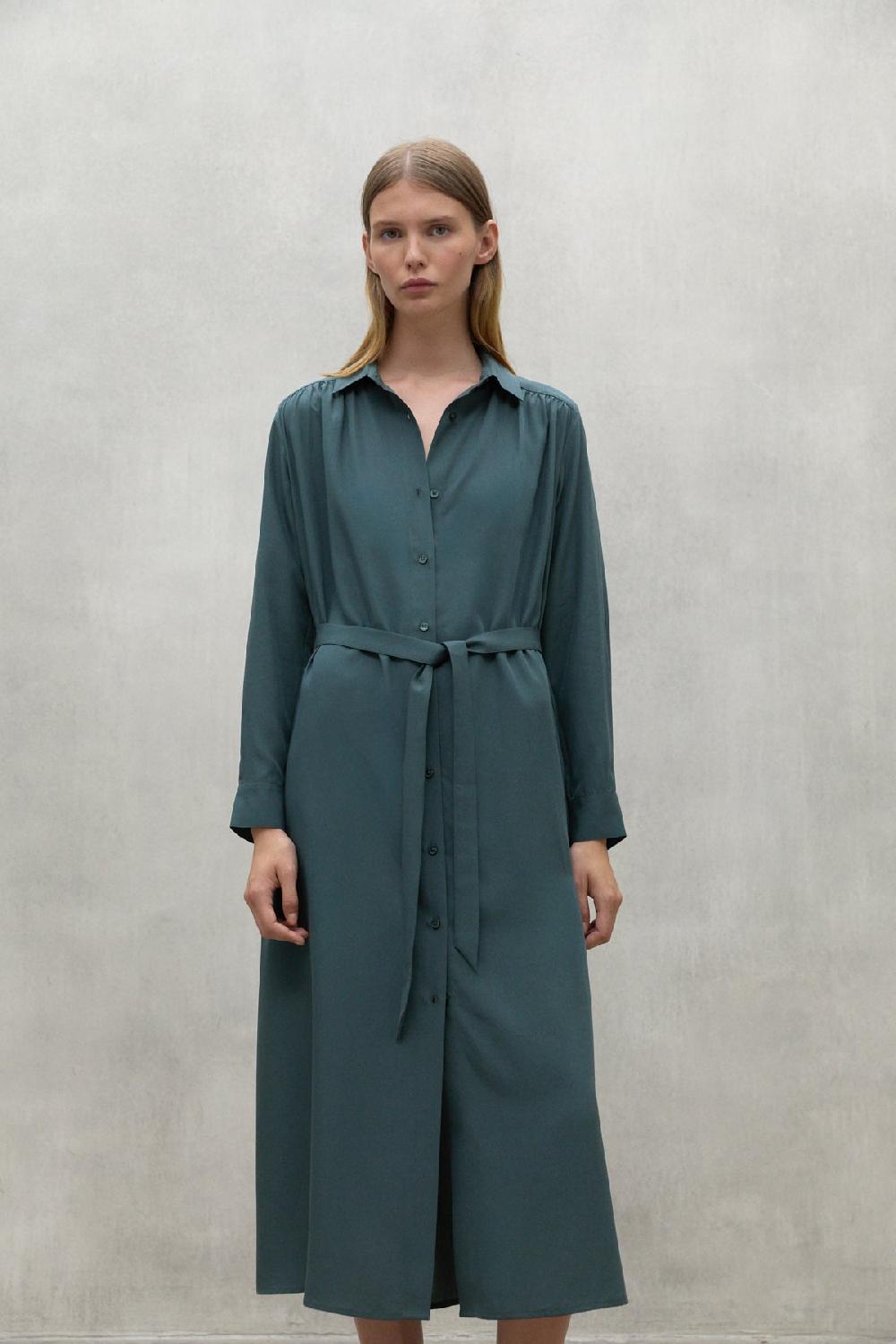Ecoalf DARK GREEN ALEJANDRA DRESS Outlet online