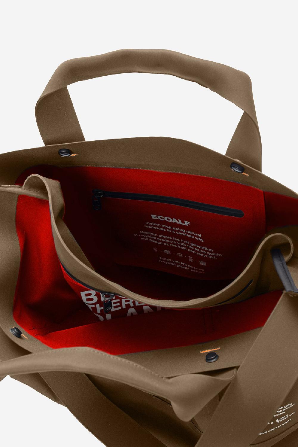 Ecoalf BROWN BONDED L SHOPPER BAG Liquidación