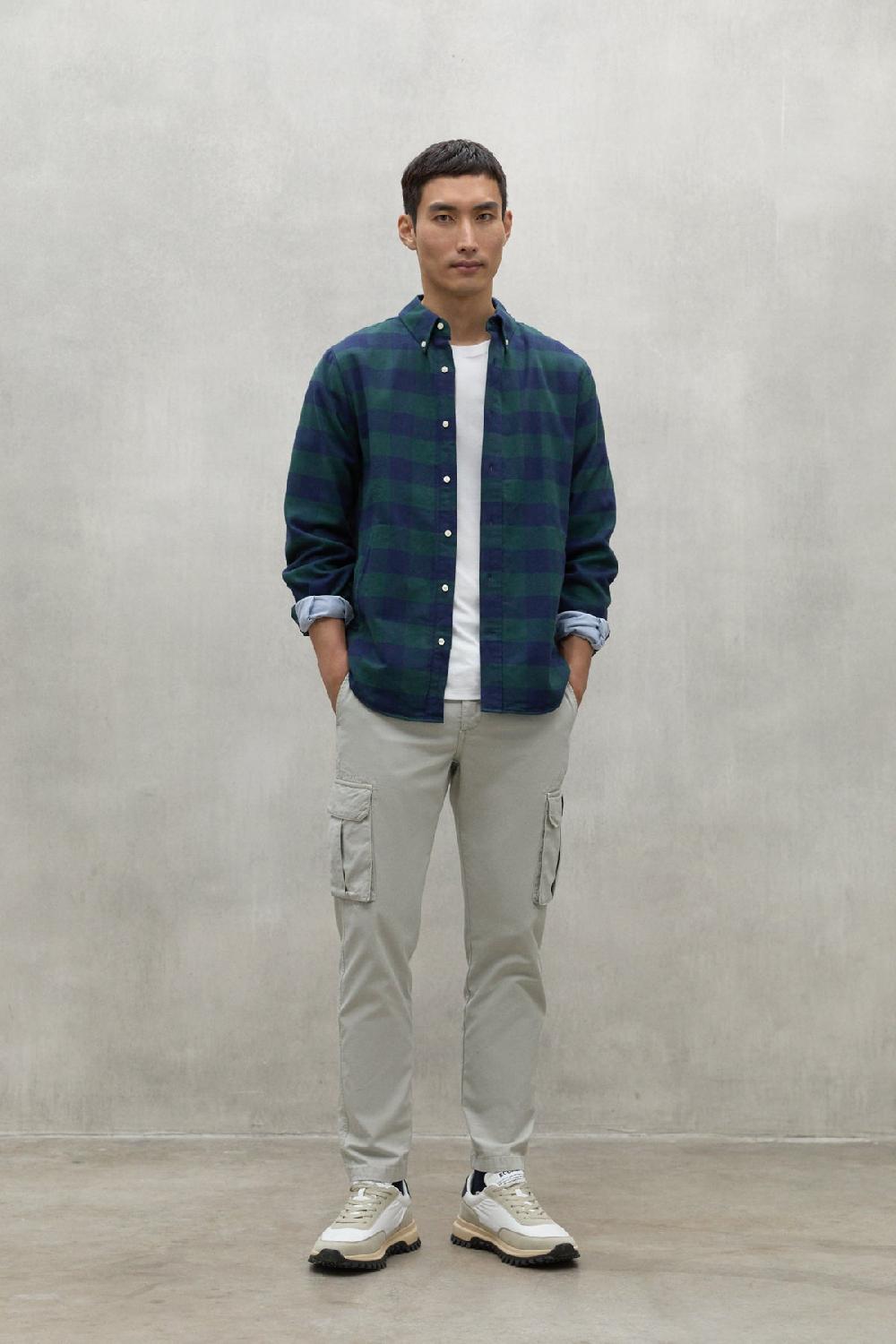 Ecoalf BLUE AND GREEN GASTON SHIRT Tienda