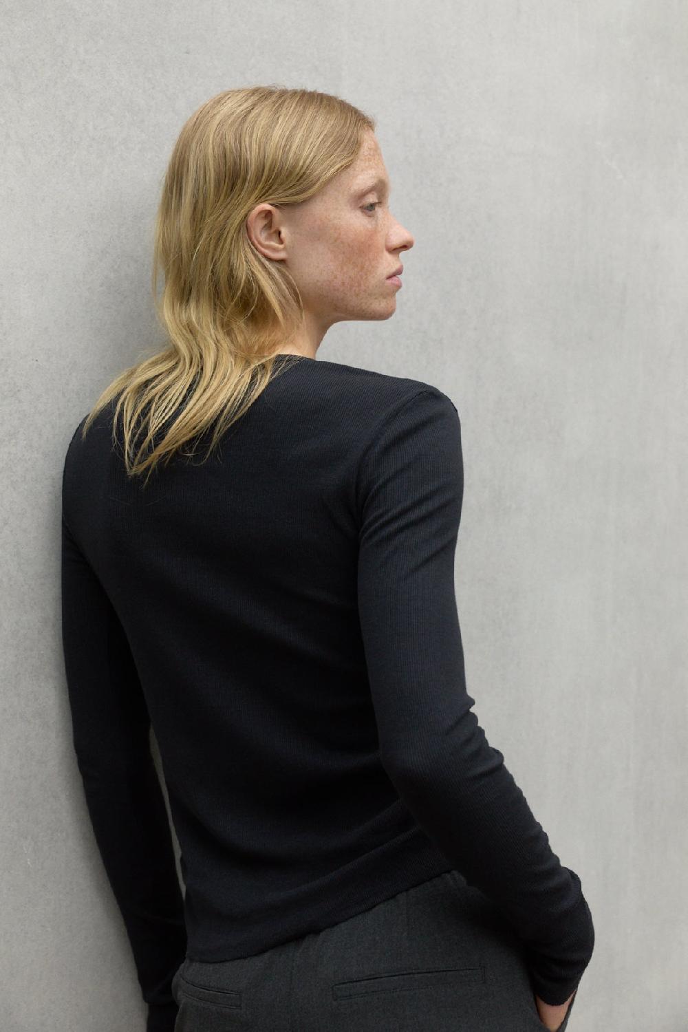 Ecoalf BLACK SINES T-SHIRT Oferta especial de fábrica