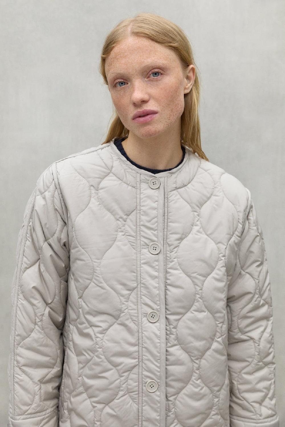 Ecoalf LIGHT BEIGE LEZNA COAT WITH HOOD Ahorra y exporta