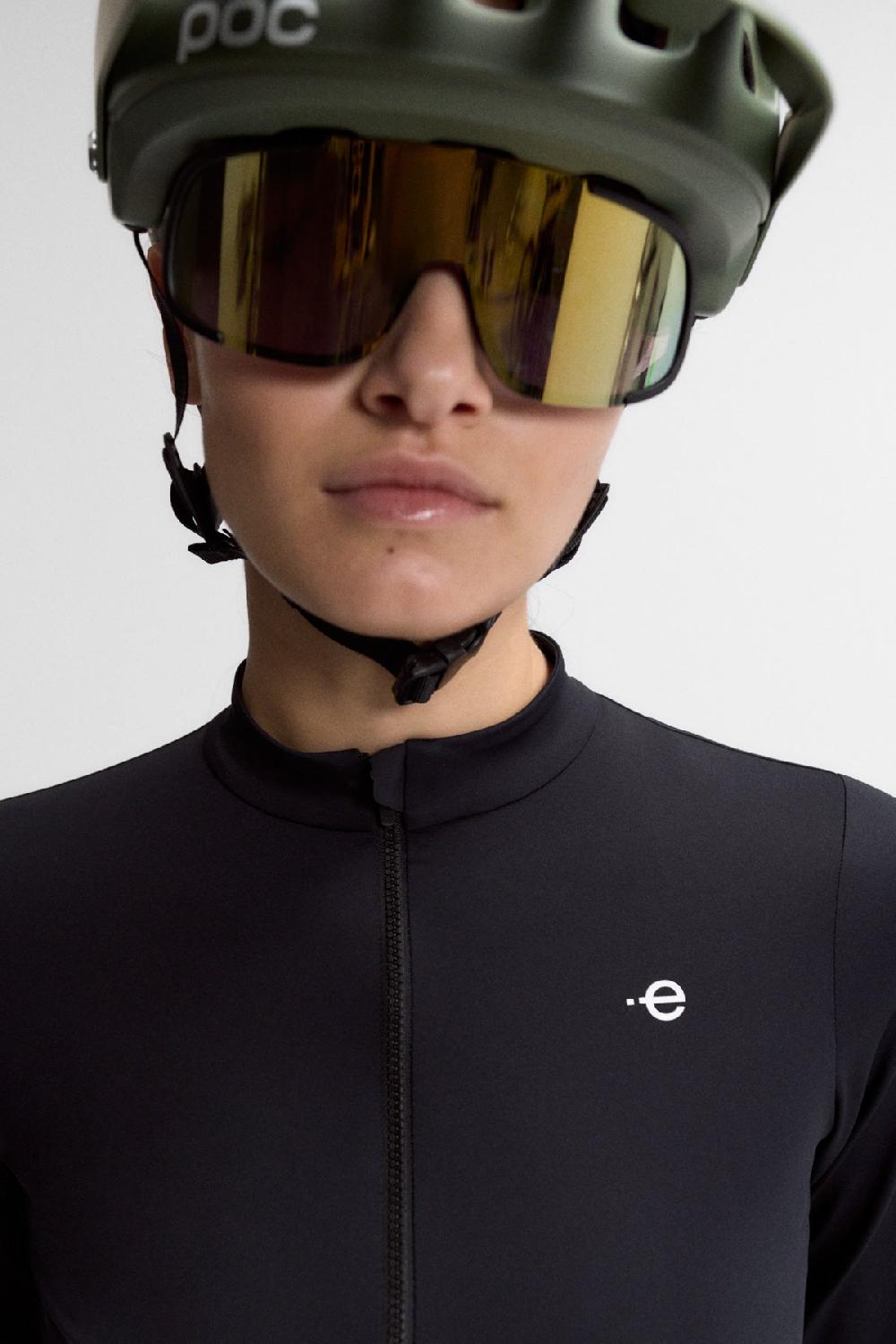 Ecoalf STELLEN PRO LONG SLEEVE MAILLOT BLACK Outlet online