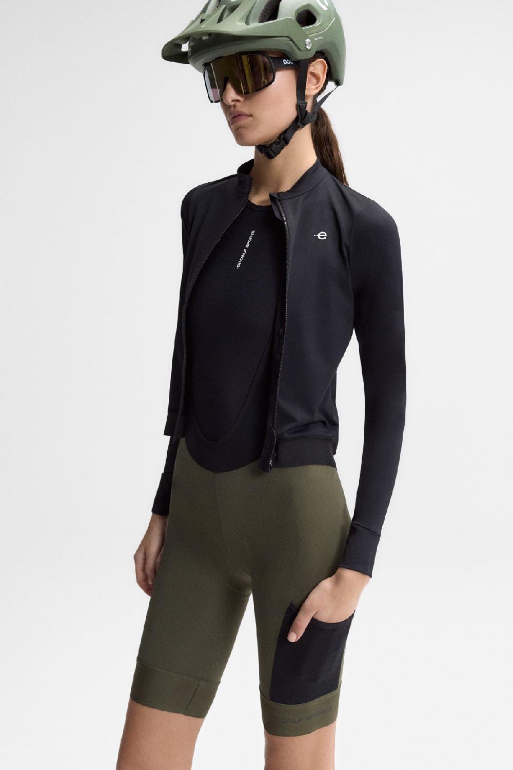 Ecoalf STELLEN PRO LONG SLEEVE MAILLOT BLACK Outlet online