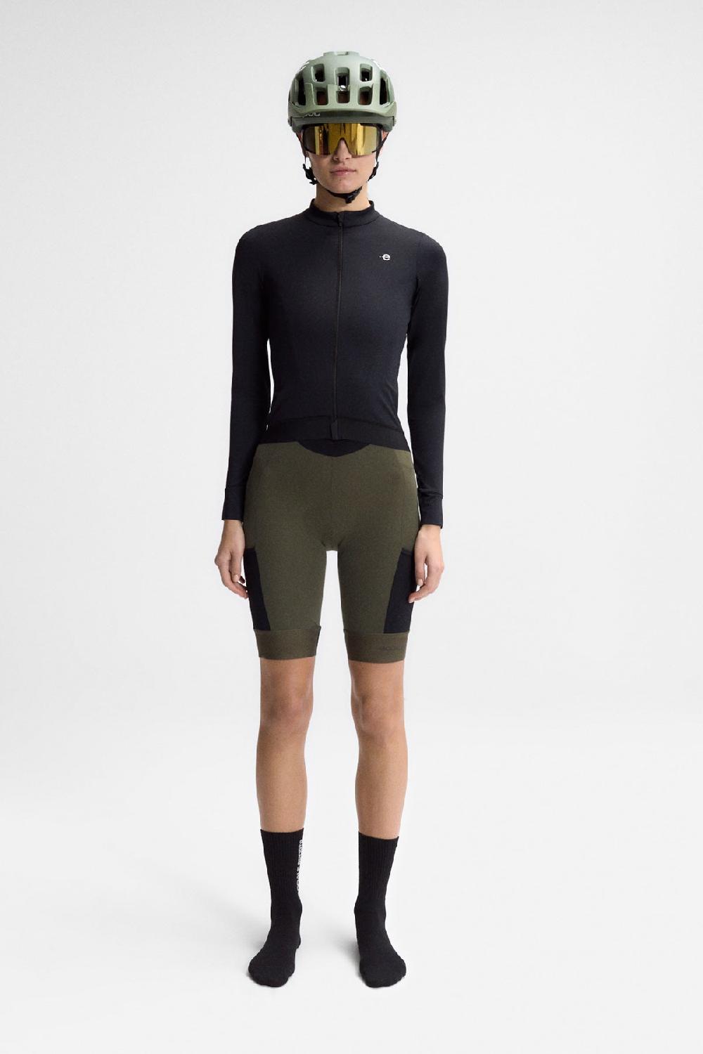 Ecoalf STELLEN PRO LONG SLEEVE MAILLOT BLACK Outlet online