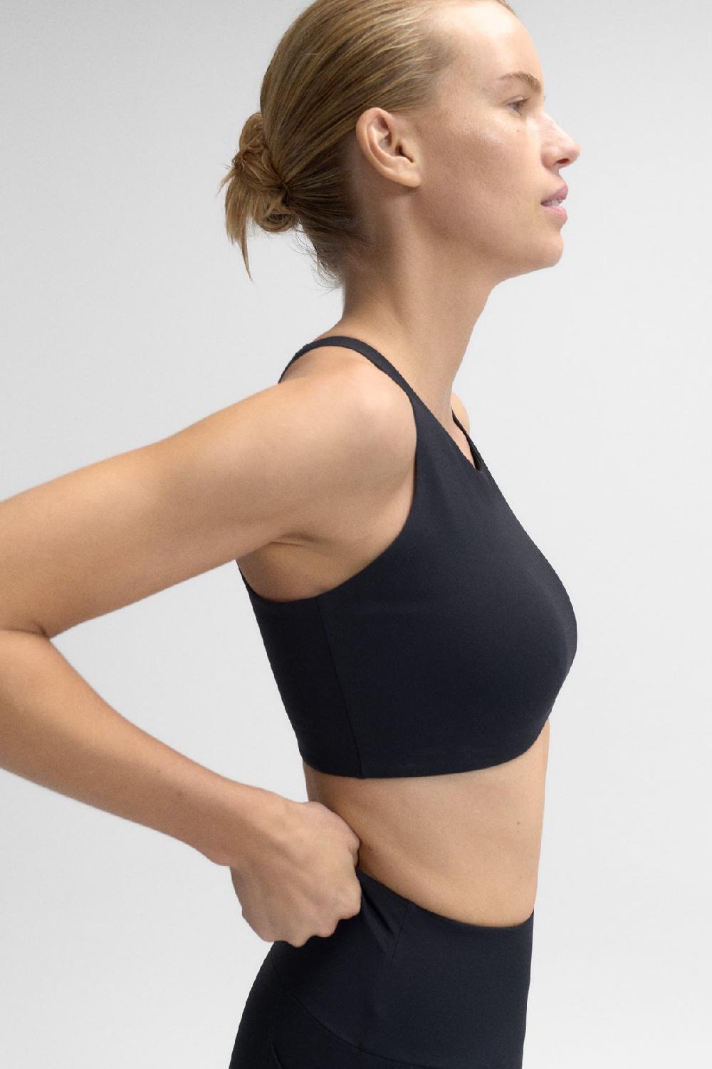 Ecoalf BONA BALANCE YOGA BRA BLACK Venta caliente