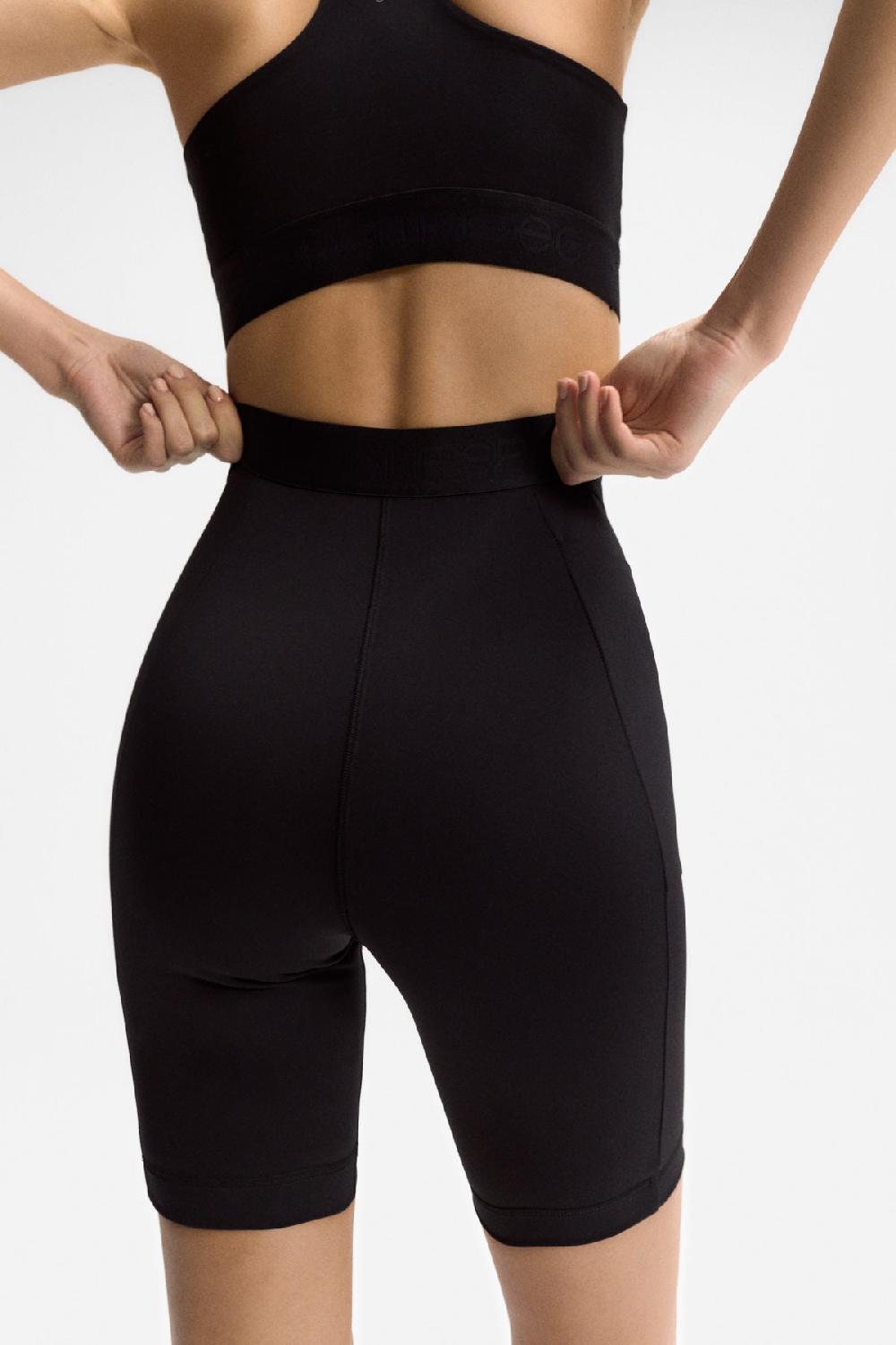 Ecoalf ROME PERFORMANCE SHORT LEGGINGS BLACK En oferta