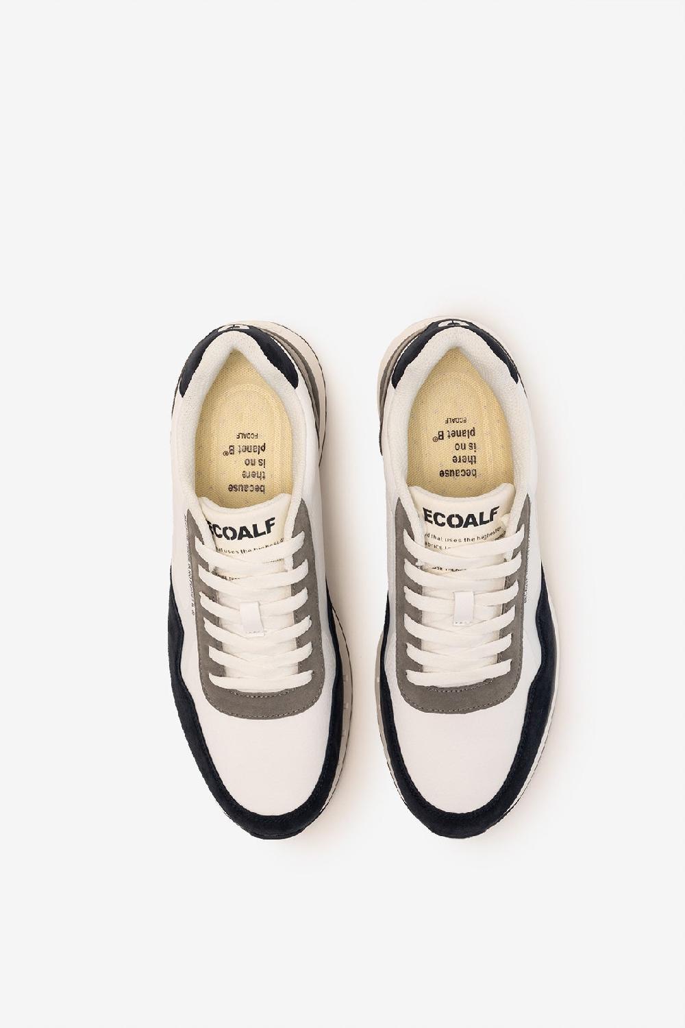 Ecoalf WHITE SICILIA VEGAN LEATHER TRAINERS Oferta especial