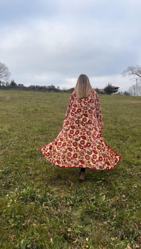 El caballo Kimono Velvet flores Oferta especial de fábrica