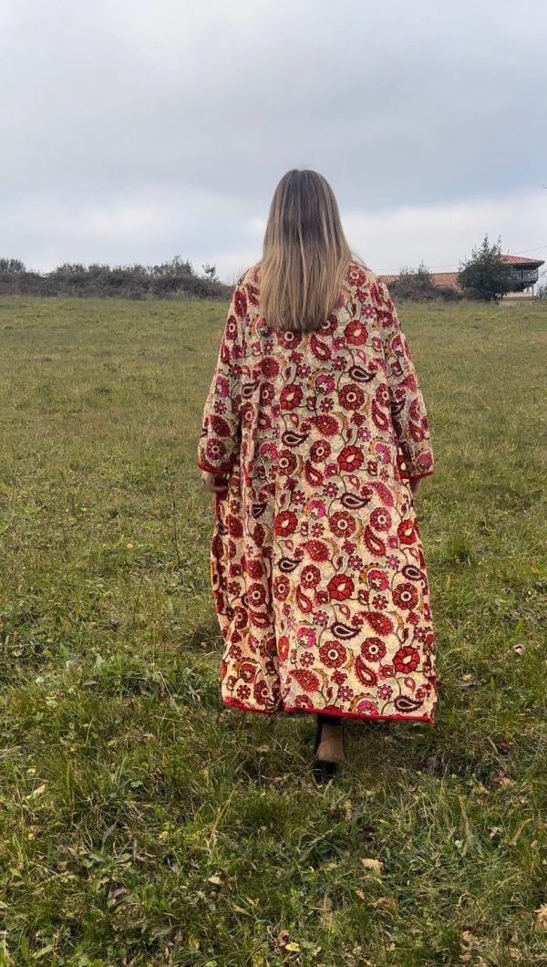 El caballo Kimono Velvet flores Oferta especial de fábrica