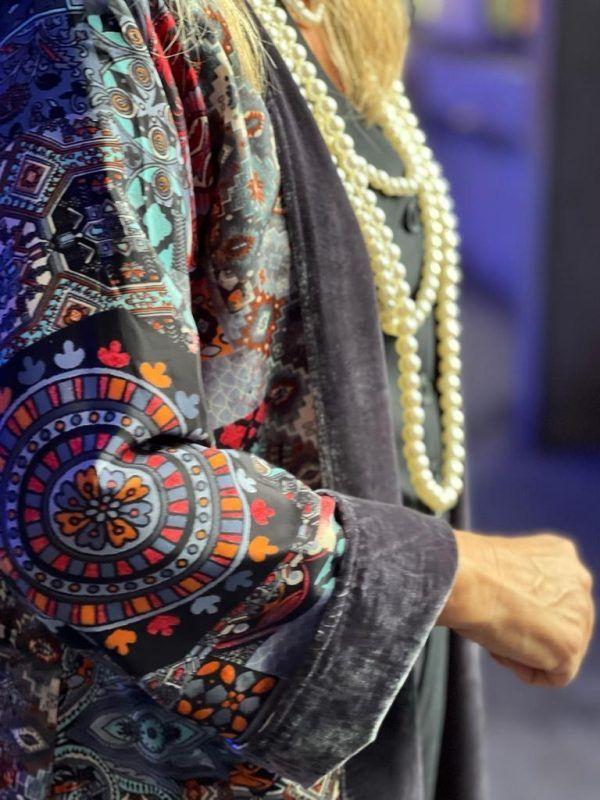 El caballo Kimono reversible terciopelo Oferta especial de fábrica