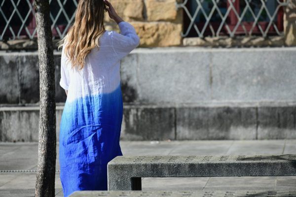 El caballo Vestido lino “Tiy Day” En oferta