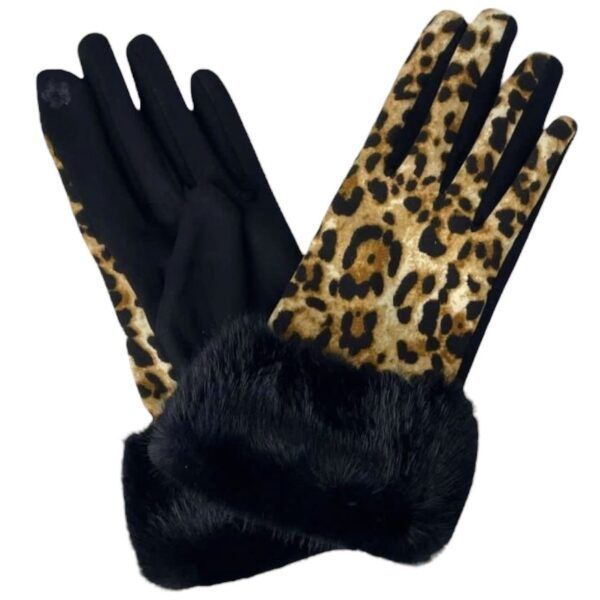 El caballo Guantes “animal Print” Mejor oferta