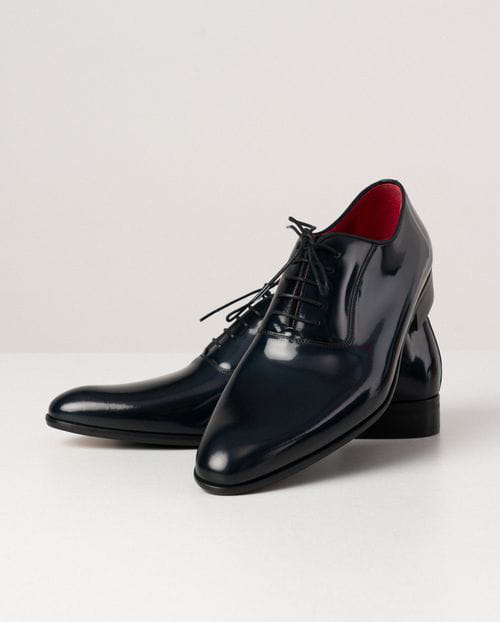 Etiem Zapato de vestir marino en piel semibrillo Superdescuento