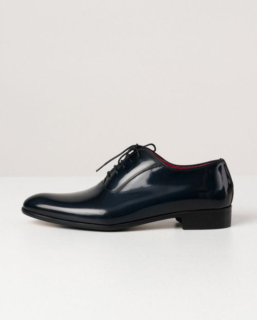 Etiem Zapato de vestir marino en piel semibrillo Superdescuento
