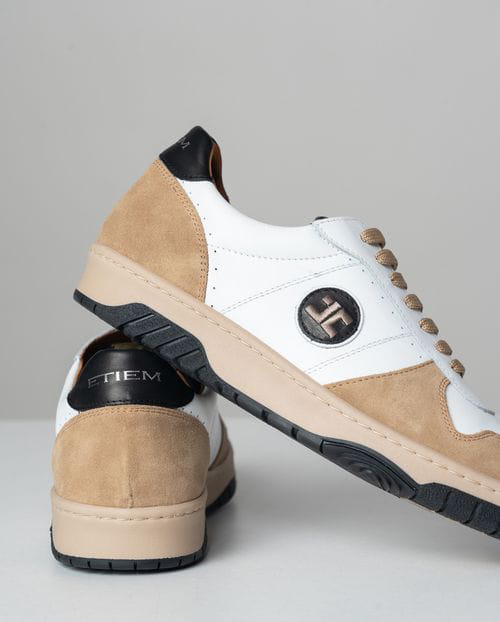 Etiem Zapatillas de piel combinadas y de edición limitada Ahorra y exporta
