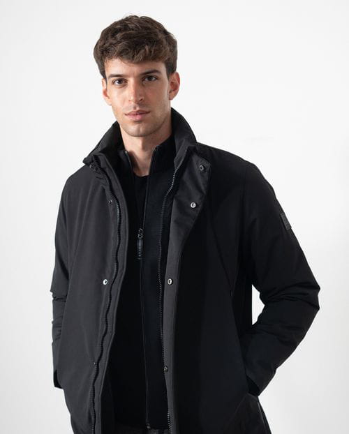 Etiem Parka acolchada de cuello tira `tipo trench´ con cremalleras waterproof Outlet online
