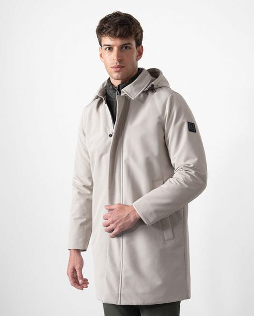Etiem Trench corta acolchada de capucha y vista-chaleco desmontable en tejido water repellent Ofertas