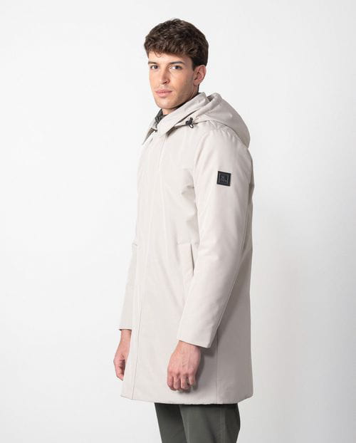 Etiem Trench corta acolchada de capucha y vista-chaleco desmontable en tejido water repellent Ofertas
