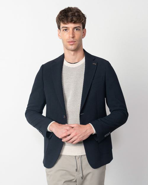 Etiem Americana tipo ´blazer´ en estructura de lana mezcla elástica Venta caliente